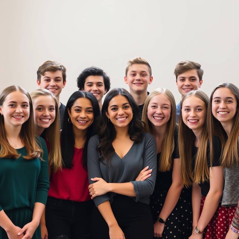 Une photo souriante de l'équipe de l'École de Théâtre Élégance Artistique